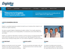 Tablet Screenshot of engistics.com.au